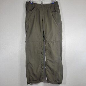 Kuhl Mountains Women Size 14 Convertible Pants Shorts Green Nylon Outdoor Hiking